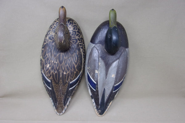 Al Ries Tru-Dux Pair Mallards Original, Circa 1930's-40's  (#3523)