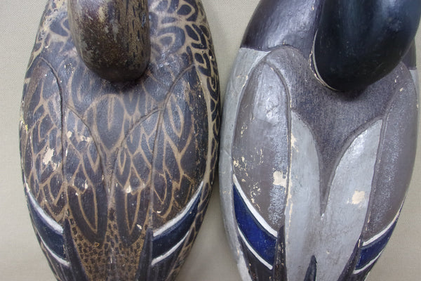 Al Ries Tru-Dux Pair Mallards Original, Circa 1930's-40's  (#3523)