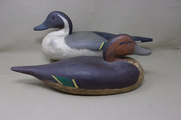 Pintails Pair, Drake has unique removable tail, Circa 1910-30's (#3533)