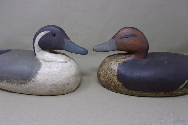 Pintails Pair, Drake has unique removable tail, Circa 1910-30's (#3533)
