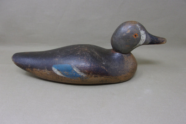 Mason Painted Eye Blue Wing Teal, Original Paint, Circa 1920 (#3750)
