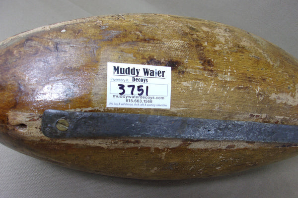 Robert Elliston Mallard Hen, All Original with Weight, Circa 1890's  (#3751)