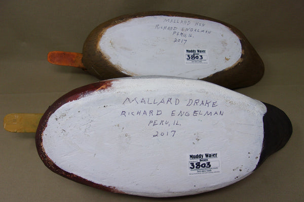 Richard Engleman Mallards Pair, Peru Illinois  (#3803)
