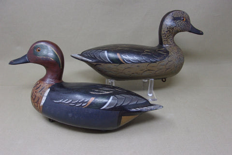 Perdew Style Green Wing Teal, Pair with Weights (#3805)