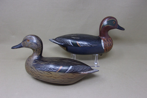 Perdew Style Green Wing Teal, Pair with Weights (#3805)