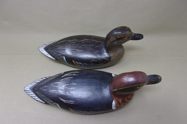 Perdew Style Green Wing Teal, Pair with Weights (#3805)