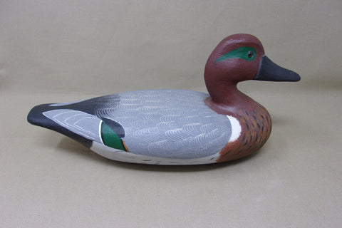 Wilcoxen Green Wing Teal, Painted by Robert Weeks  (#3850)