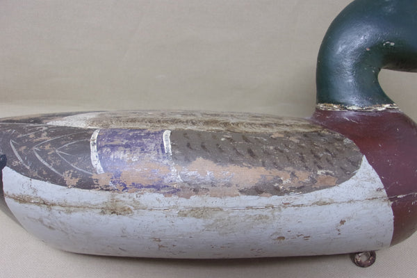 Perdew Mallard Drake, Perdew Weight, Circa 1920's (#3916)