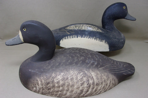 Oversized, High Headed Wildfowler Blue Bills, Pair  (#3924)