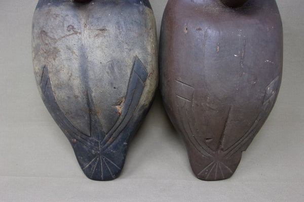 Michigan Pair Canvasbacks, Original Paint, Circa 1930's (#3930)