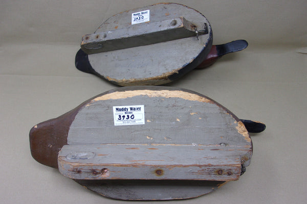 Michigan Pair Canvasbacks, Original Paint, Circa 1930's (#3930)