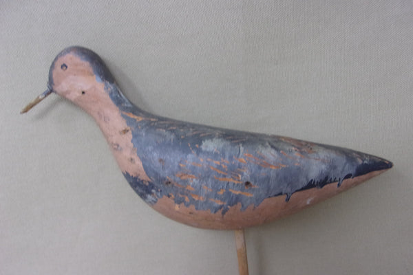 Shorebird Decoy, Iron Bill, Circa 1900's  (#3961)