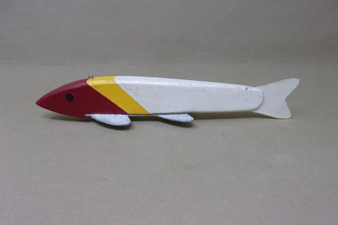 Randall, Red, White, & Yellow Christmas Fish Spearing Decoy (#3996 L)