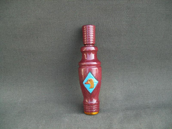 Bud Hinck Carved Duck Call, Pintail and Mallards