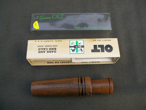 PS Olt DR-115 Wooden Duck Call in box with paperwork