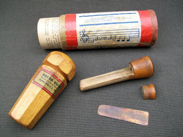Oscar Quam Duck Call with original tube and paperwork