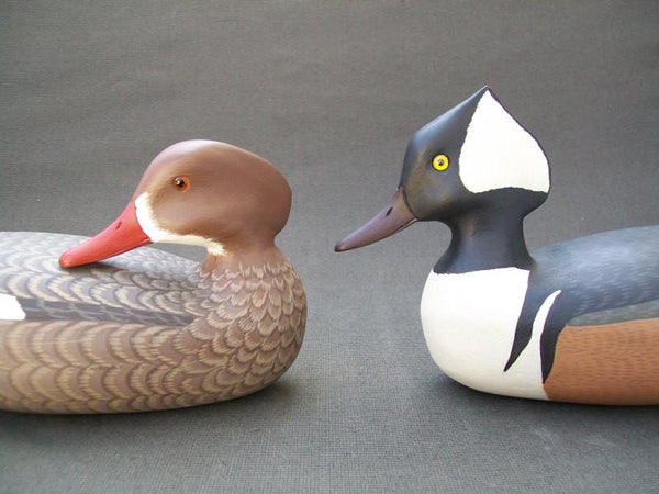 H V Shourds Hooded Mergansers Pair