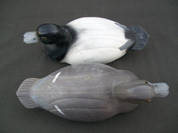 Very Early PS Olt Blue Bill Pair Working Decoys