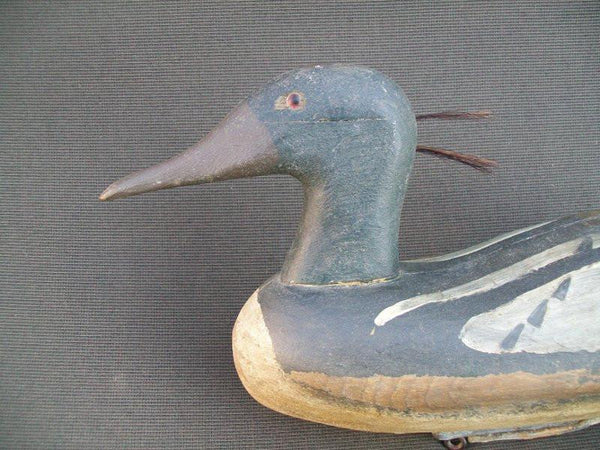Merganser Working Decoy with weight possibly Maine