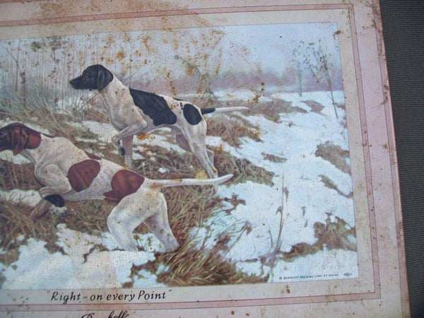 Vintage Berghoff Beer Metal Advertising Sign