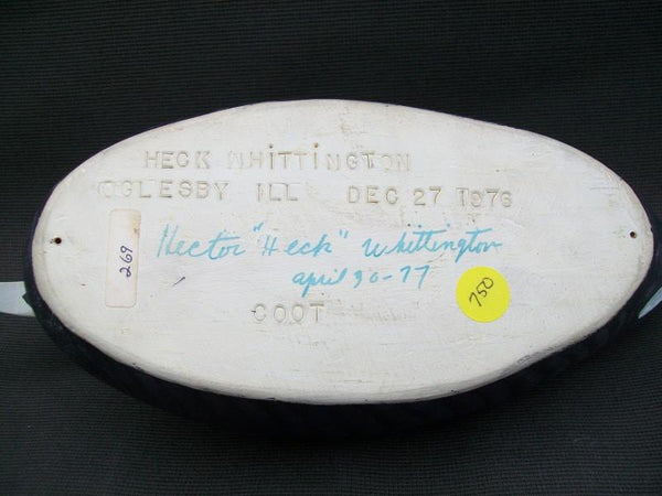 Hector Heck Whittington Coot 1976 Stamped and Signed like new Condition