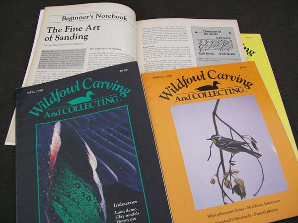 Wildfowl Carving and Collecting Magazine 1988 Complete year