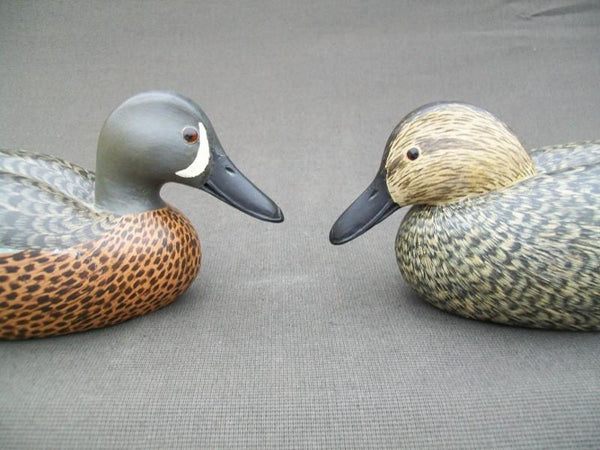 Ken Ingram Blue Wing Teal Pair signed and dated