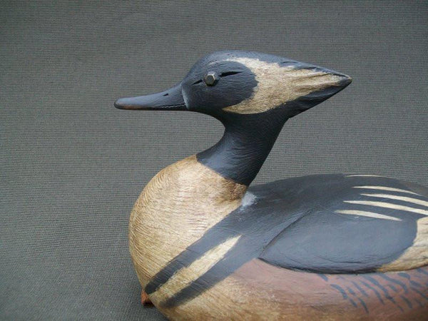 Reggie Birch Hooded Merganser with Lead Weight and Rigging Strap