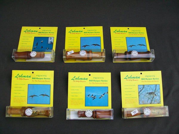 6 Lohman Calls New in Original Boxes and Case, Bill Harper Series