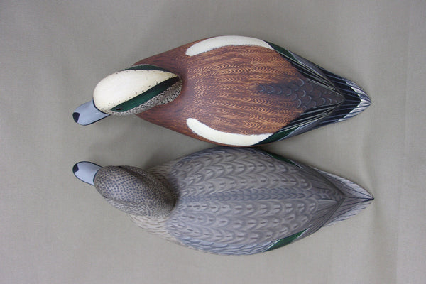 Virgil Lashbrook Widgeon Pair, Signed, Stamped  (#4081)