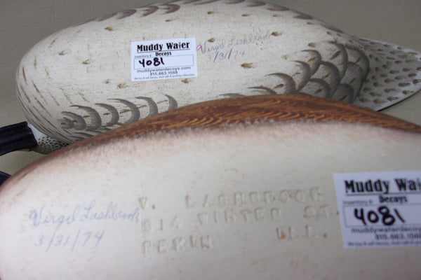 Virgil Lashbrook Widgeon Pair, Signed, Stamped  (#4081)