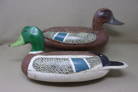 Edgar Vale Mallards Pair, Circa 1930's  (#4098)