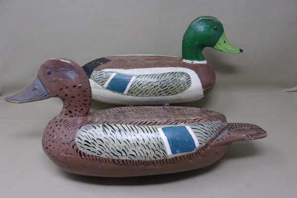 Edgar Vale Mallards Pair, Circa 1930's  (#4098)