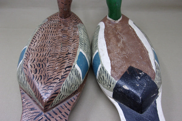 Edgar Vale Mallards Pair, Circa 1930's  (#4098)