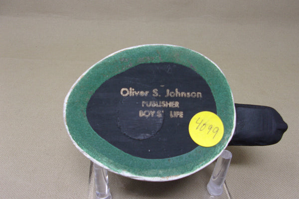 Golden Eye Head Paper Weight, Oliver Johnson Publisher of Boys Life (#4099)