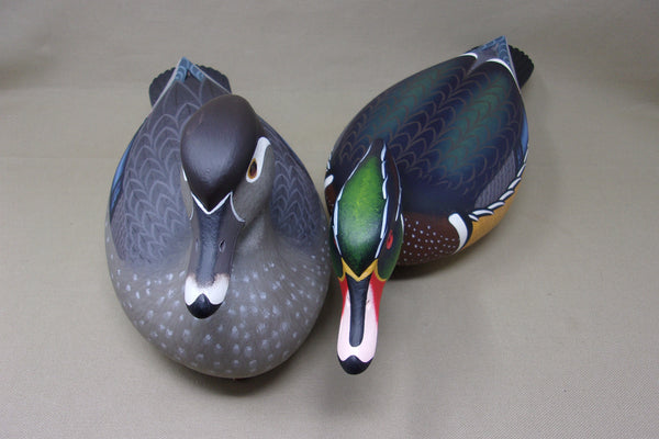 Frederick Brown Pair- Full Size Wood Ducks (#4134)