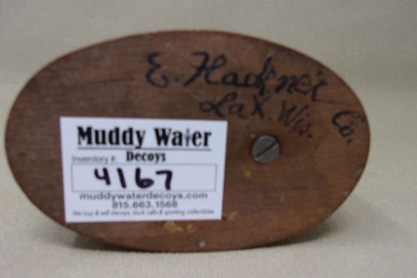 E. Hackner, Miniature Mallard Drake on weighted base (#4167)