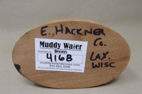 Miniature Wood Duck Hen, E. Hacker, Weighted Base (#4168)