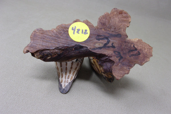 Gambels Quail Pair, Miniatures on Driftwood  (#4212)