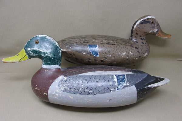 Wilford Bush Mallard Pair, Circa 1930's All original (#4223)