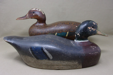 Walter Lowery Mallards, Circa 1930's, All Original (#4242)