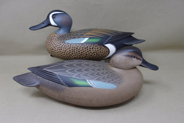 Rick Brown Blue Wing Teal Pair  (#4314)