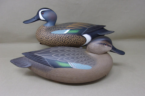 Rick Brown Blue Wing Teal Pair  (#4314)