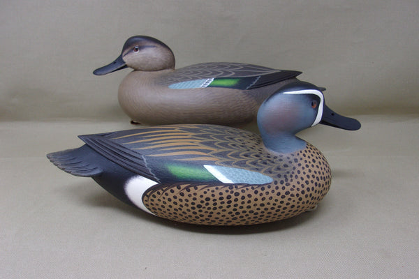 Rick Brown Blue Wing Teal Pair  (#4314)