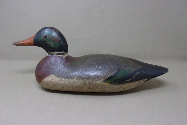 Mason Mallard Drake, Original Paint, Tack-eye, Circa 1915 (#4325)