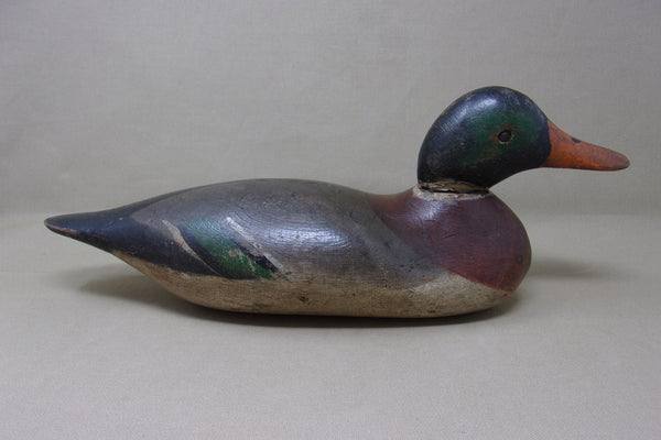 Mason Mallard Drake, Original Paint, Tack-eye, Circa 1915 (#4325)