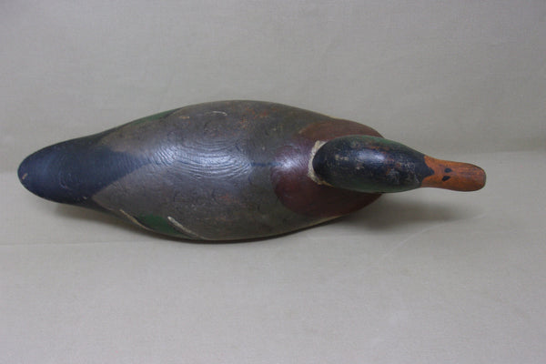 Mason Mallard Drake, Original Paint, Tack-eye, Circa 1915 (#4325)