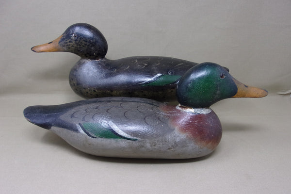 Mason Mallards Pair, All Original, Circa 1920's (#4364)