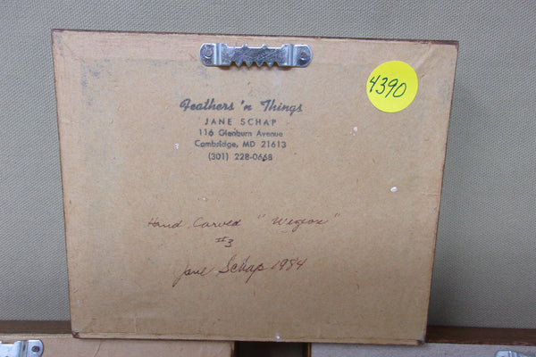 Set of 3 Jane Schap Hand Carved Ducks (#4390)