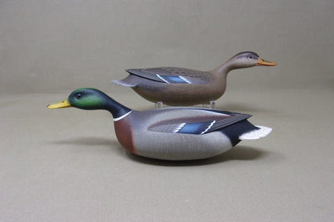 Swimmer Mallards Pair Third Size, Rick Brown (#4401)